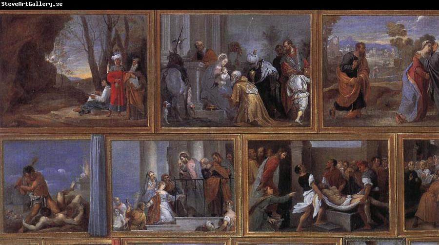 David Teniers Details of Archduke Leopold Wihelm's Galleries at Brussels